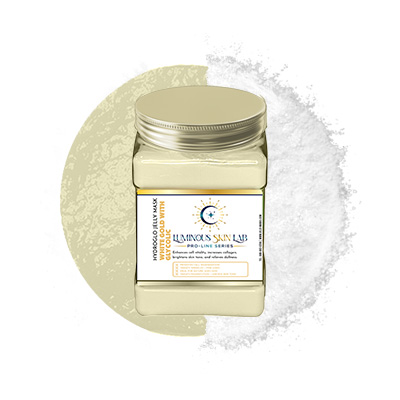 PolyLuronicâ„¢ Jelly Masks by Luminous Skin Lab | White Gold with Glycolic Jelly Mask WHITE GOLD WITH GLYCOLIC